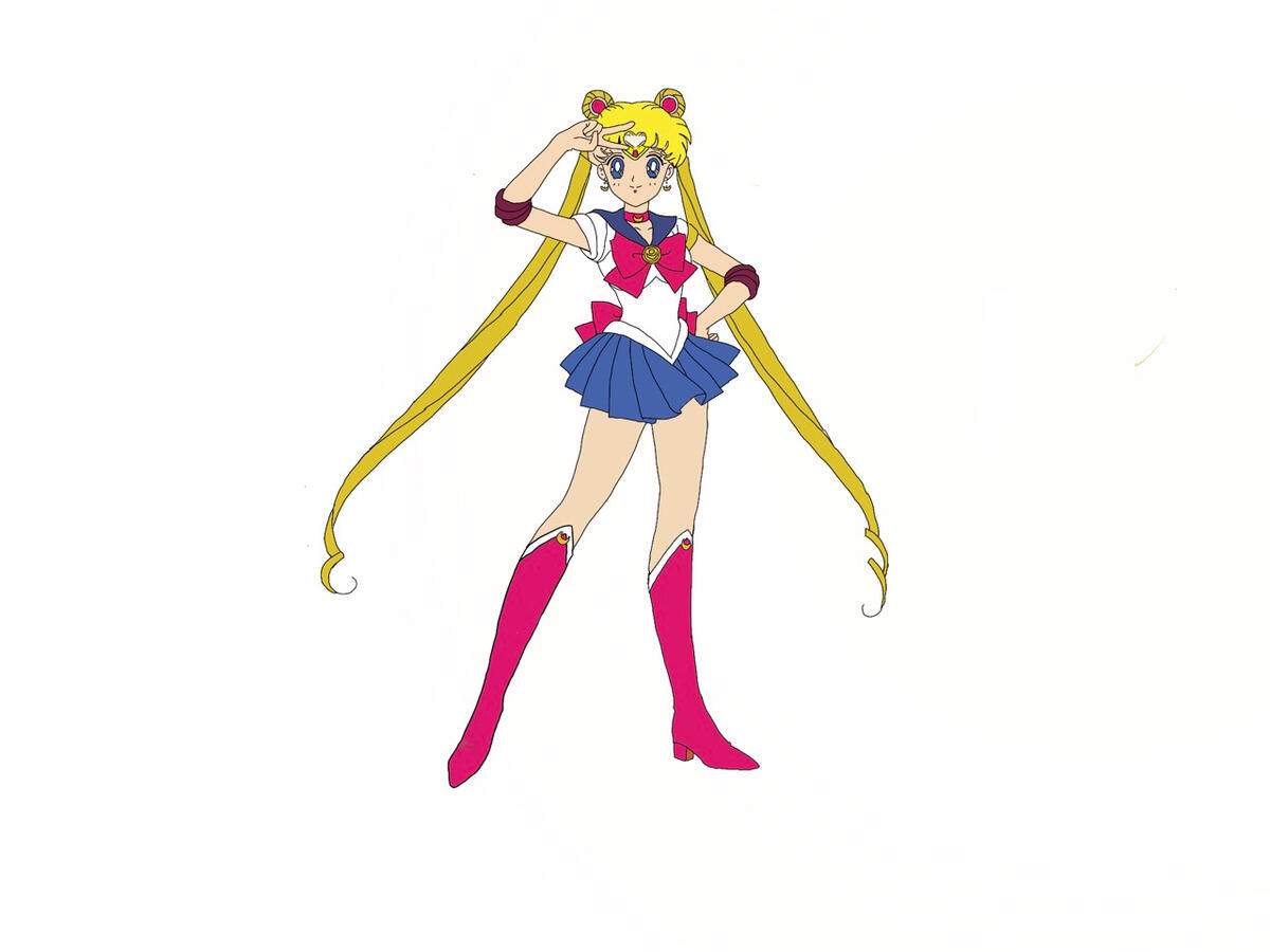 Illustration of Sailor Moon in her signature sailor uniform